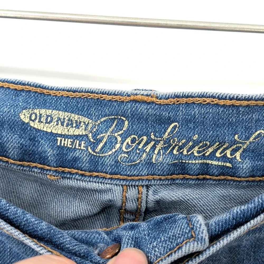 Distressed Denim Cutoff‎ Shorts Boyfriend Fit Old Navy 14 Regular